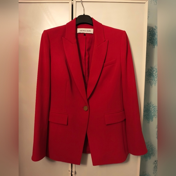 Veronica Beard Dickey Jacket  Blazer W/Brown Buttons SAMPLE Sz 6 No Size Tag - Picture 5 of 13